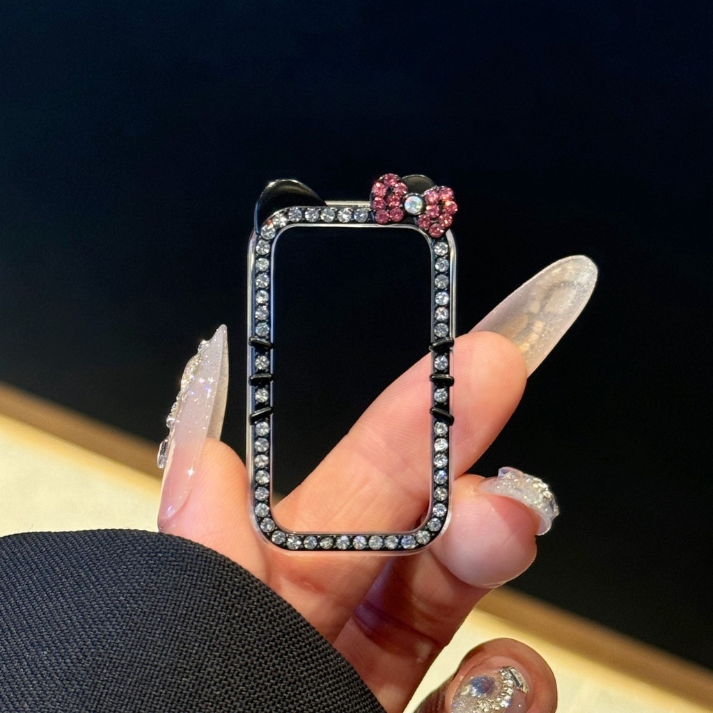 Ốp Kim Cương Bling Cho Huawei Band 11 Vỏ Bảo Vệ Cứng Rỗng PC Ốp Lưng Cho Huawei Band 10 9 8 Vỏ Bảo Vệ