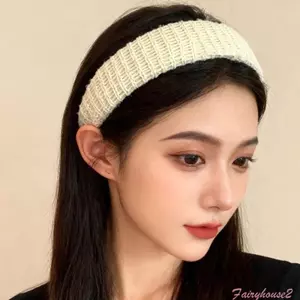 Băng đô dệt kim chống trượt, phụ kiện tóc thời trang dành cho nữ