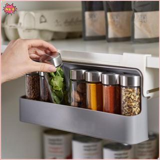 N & X Nhà Bếp Gia Vị Chai Bảo Quản Ra Spice Ra Tự Dính Treo Tường Dưới Tấm Đựng Gia Vị Nhà Bếp Lưu Trữ Ra.