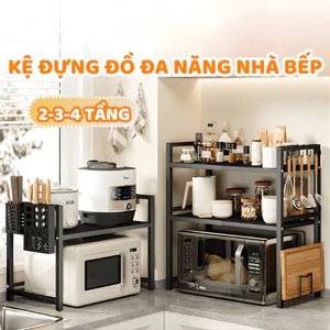 Kệ Nhà Bếp Đa Năng Nhiều Tầng DINO– Giá Để Gia Vị, Xoong Nồi Chịu Lực, Kệ Bếp Tiết Kiệm Không Gian