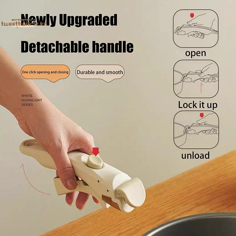 Nồi tay cầm đa năng tháo rời, chống bỏng, dùng cho mọi loại nồi chảo