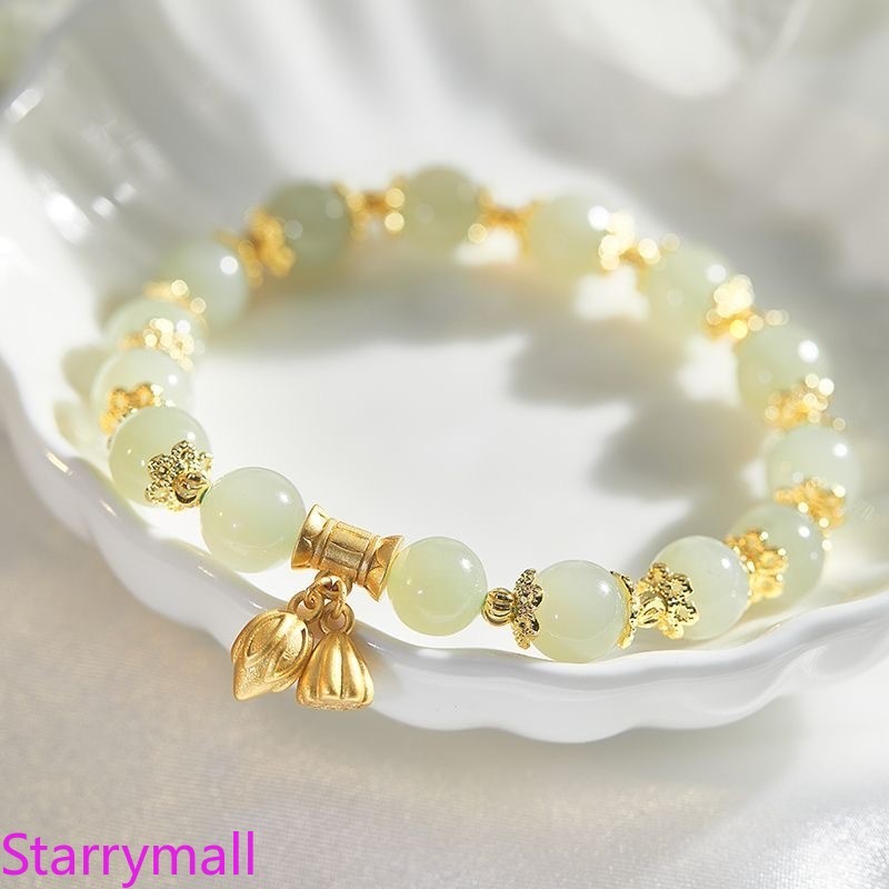 Mới Trung Quốc Ins Niche Lotus Seedpod Vòng Tay Mặc Hàng Ngày Người Bạn Thân Nhất Tình Bạn Tay Món Quà Trang Sức