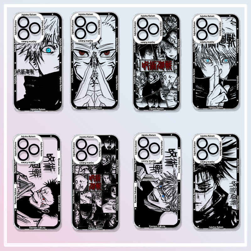 Ốp Điện Thoại Nhân Vật Anime Jujutsu Kaisen Cho OPPO A54 4G A3S A5X A72 A52 A92 A58 Realme C71 C67 7 Pro C15 C30 C11 RENO 8 Pro 8T 5G Bìa Mềm Trong Suốt