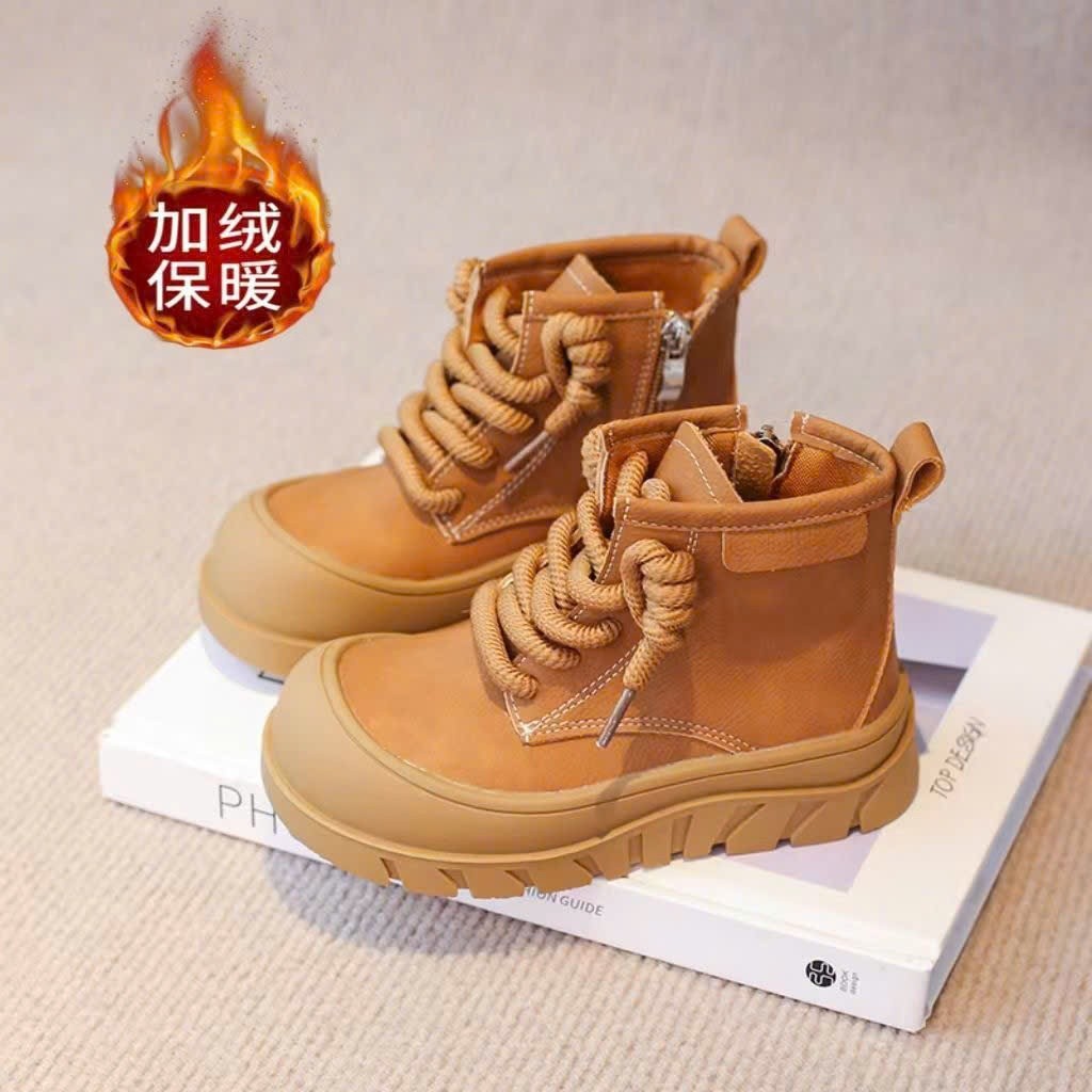 Bốt cổ cao hàng Quảng Châu cao cấp cho bé gái mùa đông 2026 9908 có hộp