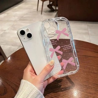 Ốp Sóng Nơ Màu Đen Lãng Mạn Cho Redmi Note 10S 11s 12s Redmi Note 11 12 13 Pro Max Vỏ Sóng 3D Vỏ Mềm