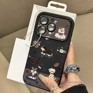 Ốp điện thoại hình chó phát hiện hoạt hình cho iPhone 17 16 15 14 13 12 11 Pro Max X XS XR 7 8 Plus SE2020