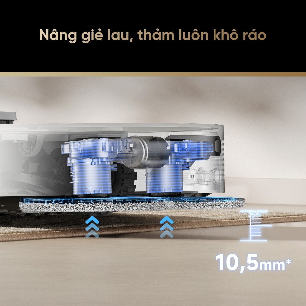 Robot hút bụi lau sàn Dreame D20 Ultra - Bản Quốc Tế - Bảo Hành 24 Tháng - SIDEAL SIA
