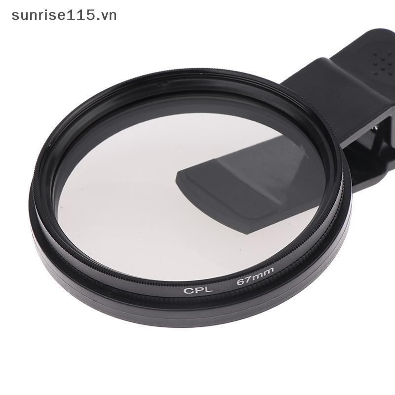 Bộ lọc ống kính phân cực chụp ảnh di động SRVN có kẹp CPL Polarizer Loại bỏ phản chiếu và bộ lọc độ phân giải cao.