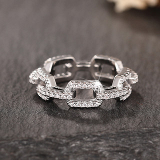 Nhẫn bạc S925 zircon đơn giản, thời trang - quà tặng hoàn hảo cho đám cưới