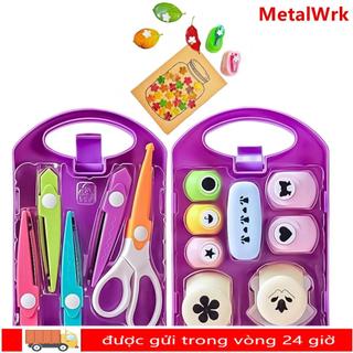 Bộ thủ công đục lỗ DIY METALWRK, Bộ hình dạng đục lỗ thủ công bằng nhựa thủ công dành cho trẻ em, có hộp lưu trữ Dự án DIY Đục lỗ trẻ em