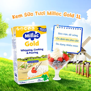 Kem Sữa Tươi Millac Gold 1L, Kem Whipping Cooking Và Pouring Đa Ứng Dụng Làm Bánh, Nấu Ăn, Pha Chế