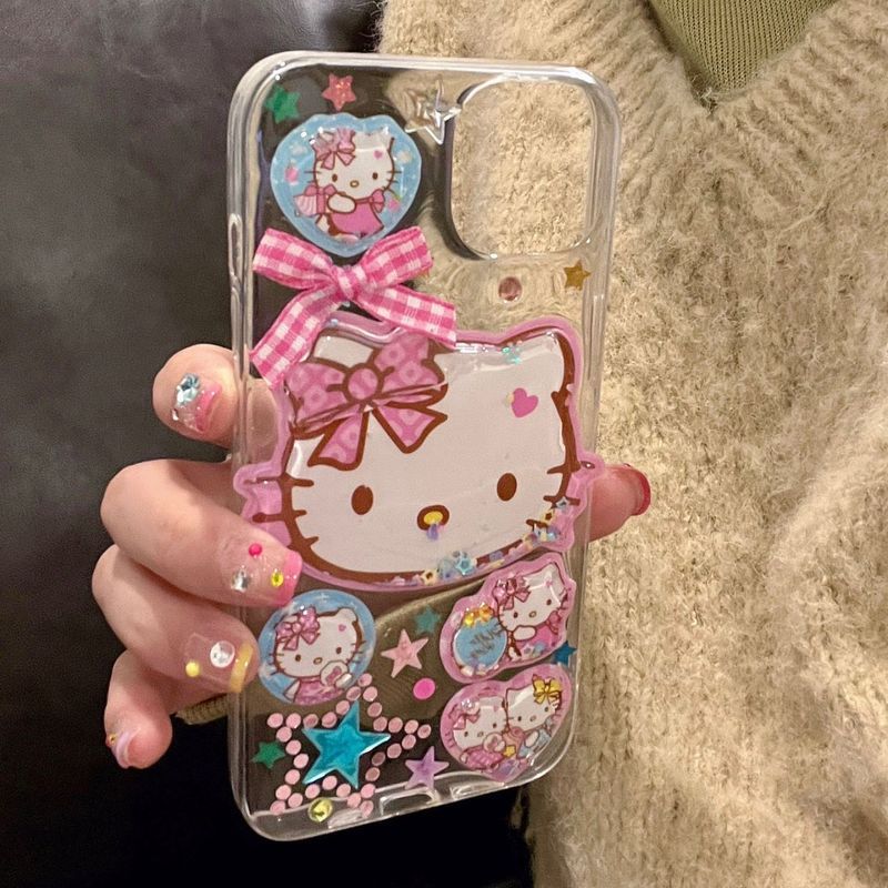 【✨Spot】[Vỏ điện thoại di động mèo KT hot girl] Apple 17air/iphone 16promax/15pro/14plus, chống rơi