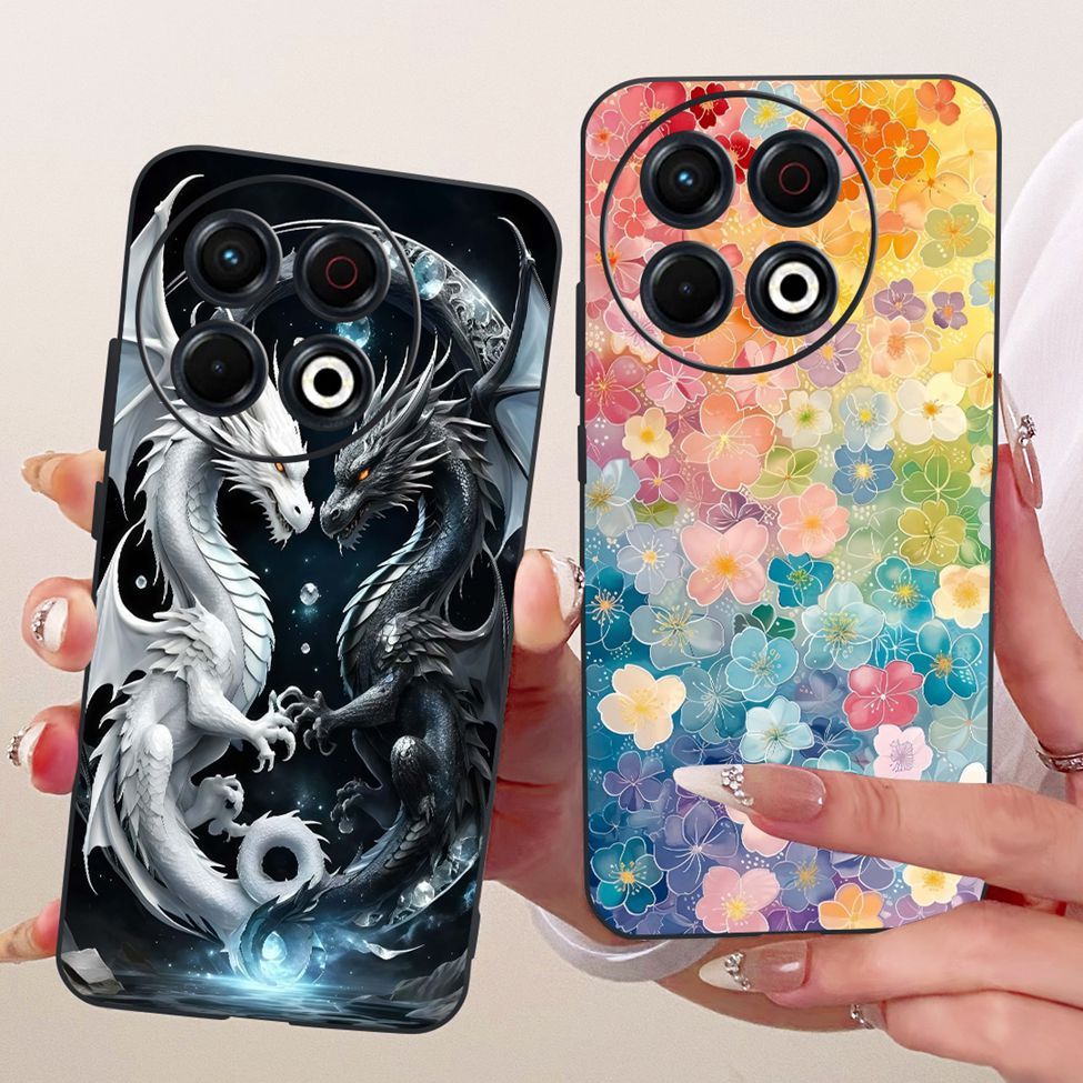 Ốp lưng Tecno KL7 Tecno Spark 30 Pro 4G Cover Mèo dễ thương Thời trang Vỏ sơn ngộ nghĩnh Tecno Spark 30 Pro 4G