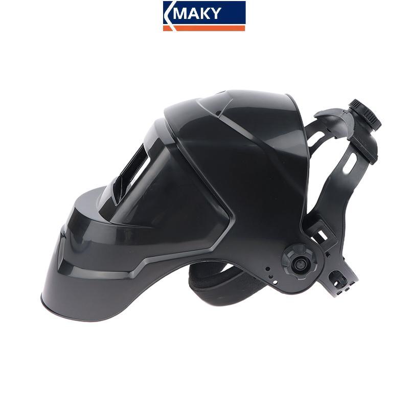 MAKY Mũ bảo hiểm hàn điện cỡ lớn, mũ bảo hiểm an toàn góc lớn cho hàn hồ quang, mặt nạ hàn mài