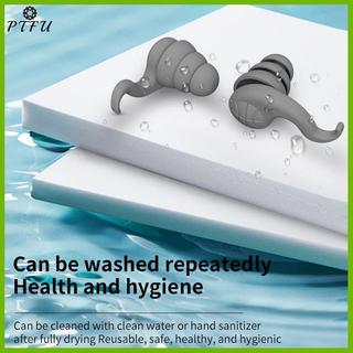 PTFU Nút Tai Cách Âm Cho Ngủ Silicon Mềm Bịt Tai Bảo Vệ Tiếng Ồn Du Lịch Có Thể Tái Sử Dụng Bảo Vệ Âm Thanh Bloing Tai Cắm Mới