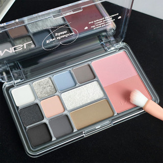 MGL Phấn mắt Bảng phấn mắt 12 màu tất cả trong một Phấn mắt hàng ngày ánh mờ nhiều màu phấn má hồng tạo khối trang điểm nhẹ nhàng