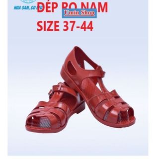 Dép rọ nam Hoa San cao cấp size 37-44, Dép đi mưa chống trơn trượt
