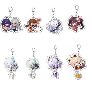 Mixed Styles Game Honkai Star Rail Chibi Keychain Cartoon Figures Anaxagoras Castorice Sunday Key Chain Arcylic