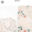 Phong Cách Nhật Bản Muji Phong Cách Văn Học Loungewear / Sợi Hai Lớp Nữ Cotton Nguyên Chất Nhỏ Hoa Ngọc Lục Bảo Dài Tay Thời Trang Loungewear / Quần Dài Tay Cotton Nguyên Chất Khóa Màu Bộ Đồ Ngủ