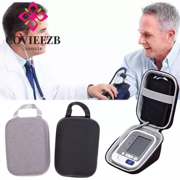 Hộp đựng máy đo huyết áp COVIEEZB, Túi bảo vệ máy đo huyết áp cầm tay bằng vỏ cứng, có tay cầm Thiết kế lưới Vỏ cứng dung tích lớn cho máy đo huyết áp