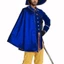 Treeling Renaissances Khăn choàng nửa vai Mũi thời trung cổ Samurai Áo choàng Halloween Cosplay