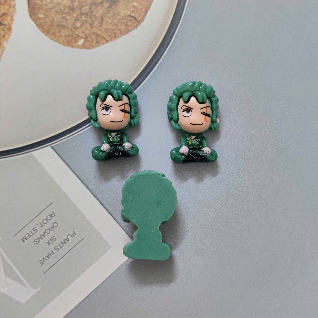 Set charm gắn dép: Charm OnePie Đảo hải tặc phong cách chibi, Monkey D. Luffy, Zoro, Sanji, Nami, Robin, Chopper, Sabo)