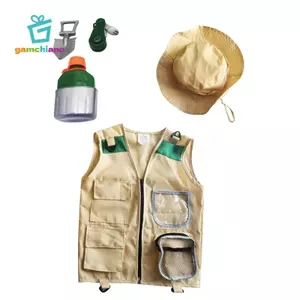 Gamchiano Trẻ Em Explorer Trang Phục Sân Sau Trang Phục Đồ Chơi Giáo Dục Có Thể Giặt Hàng Hóa Áo Vest