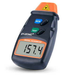 Thiết bị đo tốc độ vòng quay (kèm pin) DT2234C+ kỹ thuật số màn hình LCD bằng tia laser không tiếp xúc