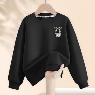 Áo nỉ in họa tiết đơn giản, nhỏ, một mặt dành cho bé trai, kiểu dáng thoải mái, thời trang và dễ phối đồ.