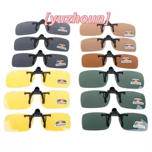 Kính râm lật ống kính lái xe ban đêm phân cực Clip-on