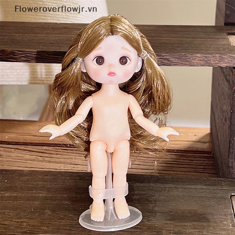 Búp bê BJD 1 / 8 dễ thương FJR 16cm với 13 khớp di động và nhiều biểu cảm HOT