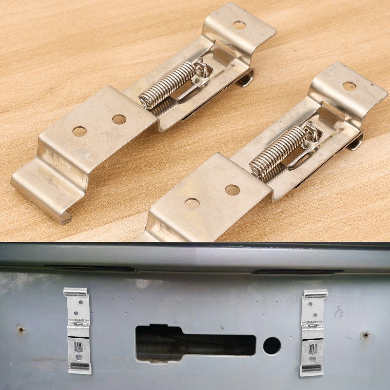 2 / 4 Cái - Giá đỡ biển số gắn lò xo Thép không gỉ 304, Phù hợp đa năng cho xe tải Ô tô Xe kéo Thuyền, Chống ăn mòn bền bỉ với lắp đặt dễ dàng