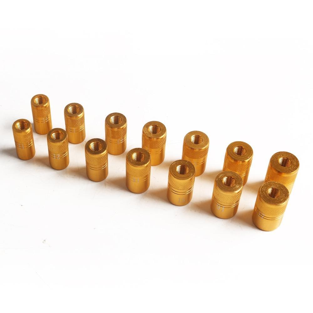 Bộ chuyển đổi đầu vít 5 bộ 10 size cho cần câu pod, phù hợp từ nam đến nữ, làm bằng hợp kim nhôm