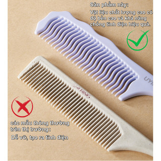 【BabyJoy】Lược chải tóc chống tĩnh điện cao cấp,thiết kế răng lược sóng mềm dẻo,chống rối và ngăn bụi bám