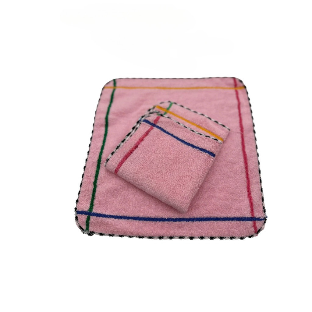Set 10 Khăn Lau Mặt Cotton Cho Bé 25x25cm – Siêu Mềm, Thấm Nhanh, Không Xù Lông, Dùng Hàng Ngày