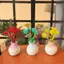 NS Nhựa Mini Bình Nhỏ Miệng Bình Hoa Lọ Hoa Trang Trí Sân Vườn DIY Micro Phong Cảnh Bàn Trang Trí Nhà Cửa Phụ Kiện NS