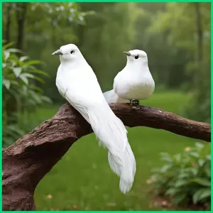 Chim Giả Giáng Sinh Trang Trí Đám Cưới Để Bàn Trang Trí Thủ Công Cho Giáng Sinh Hòa Bình Ủng Hộ Sự Kiện Người Tổ Chức jiwvn