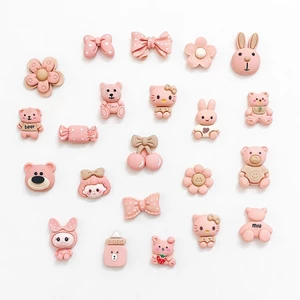 Set 12 charm màu hồng baby - Charm gắn dép xinh đáng yêu- Tổng hợp 17 bộ màu Hot