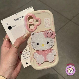 Cute Cat Mirror Phone case for IPhone17 16 15 14 13 12 11 X Xs Xr 7 8 Plus Pro Max Anti Drop Soft Back Cove JKP