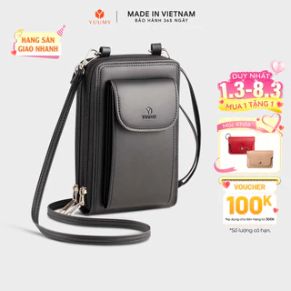 Túi Yuumy (Thời trang nữ phối ngăn nắp gập mini - Túi đeo chéo da Seasand YN245)