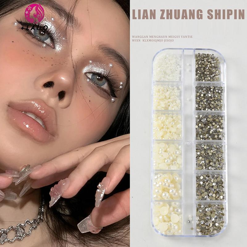 Springevenstar Pha Lê Mặt Hình Xăm Lễ Hội Ngọc Tự Dính Cơ Thể Đá Quý Stiers Bling Kim Cương Giả Trang Điểm Mặt Mắt Stier Cho Đảng Springevenstar
