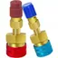 Bộ kết nối lắp nhanh FANIELLAPOWELL, Bộ chuyển đổi Fluorine Bộ khớp nối nhanh áp suất thấp, Bộ khớp nối nhanh hợp kim kẽm kết nối nhanh áp suất cao R1234YF Bộ khớp nối nhanh