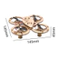 Bộ đồ chơi máy bay Mini điều khiển từ xa bằng gỗ Drone Quadcopter