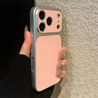 Ốp Điện Thoại Da Mạ Điện Ống Kính 17Pro Cho iPhone 17Promax 12 13 14 15 16 Pro Max 11 Vỏ Di Động Nữ Chống Sốc