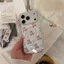 Wave Dot tình yêu Sleepcap Bear cho iPhone 17air trường hợp điện thoại 16pro Nhật Bản Hàn Quốc 15 mới 14pro hút từ 13