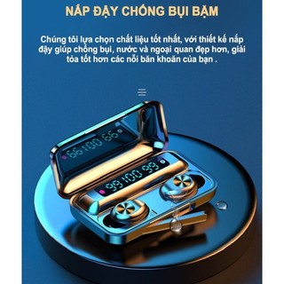 Tai nghe bluetooth TWS F9 PRO / F9 Phiên bản bluetooth 5.0 có hộp sạc màn hình LCD hiển thị %