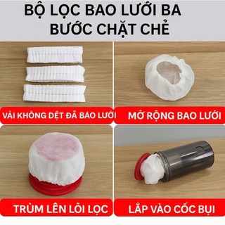 【COD】Set túi lưới lọc bụi đóng gói linh hoạt 100 cái, đáp ứng nhu cầu sử dụng từ cá nhân đến hộ gia đình.