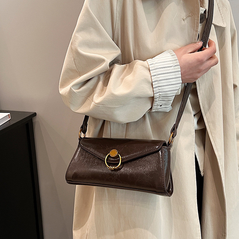 Spring and summer foreign-style French stick bag, Korean style, one-shoulder underarm, new cross-slung small square bag