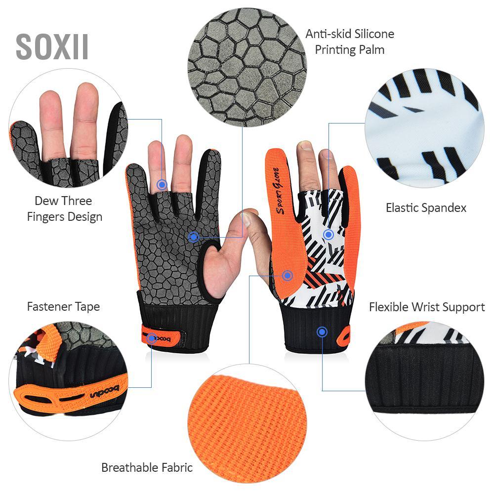 Soxii Găng tay bowling soxii Bảo vệ ngón tay cái chống trượt thoáng khí Thể thao cho nam nữ