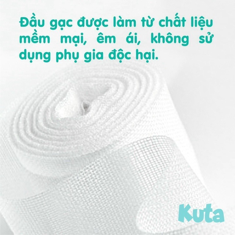 Rơ Lưỡi Que Kuta, Vcoool Chính Hãng Vệ Sinh Miệng Cho Bé DouDou (30 Que) A32